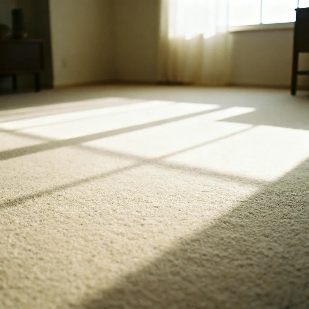 Natural wool carpet in a soft neutral tone