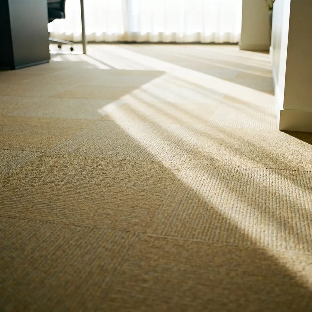 Modular carpet tile in a neutral tone